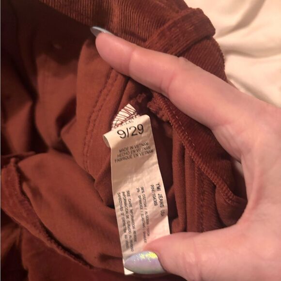 YMI Rust Corduroy Flare Pants - Picture 3 of 4